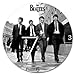 Vandor The Beatles 13.5" Cordless Wood Wall Clock, Black and White (53267)