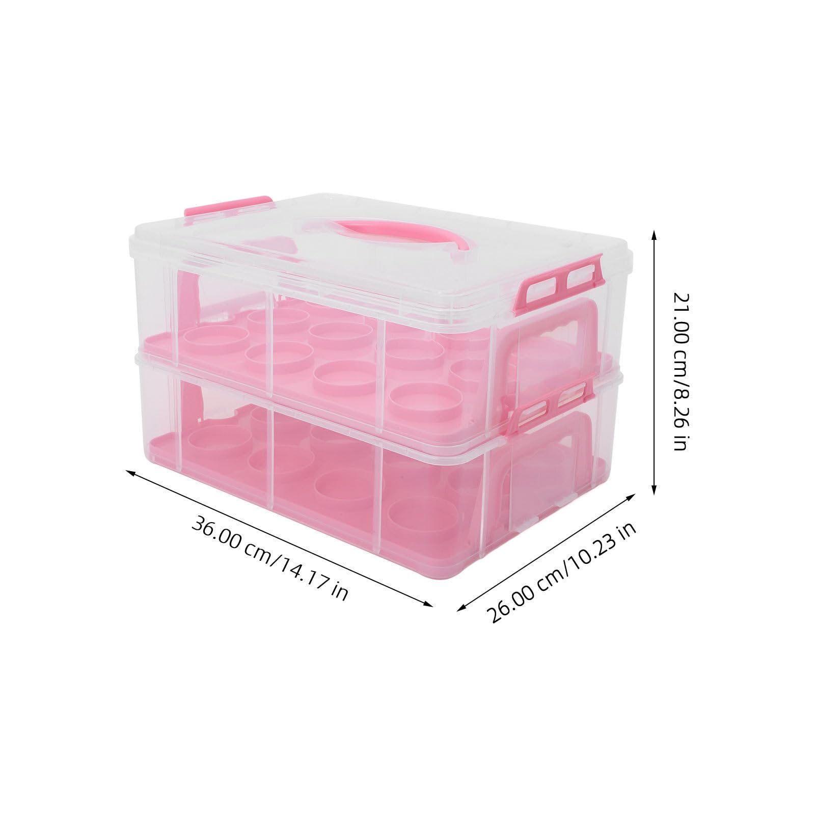 Scatola per Trasporto Torte in PP Rosa, Raffinata, per Conservare Dolci