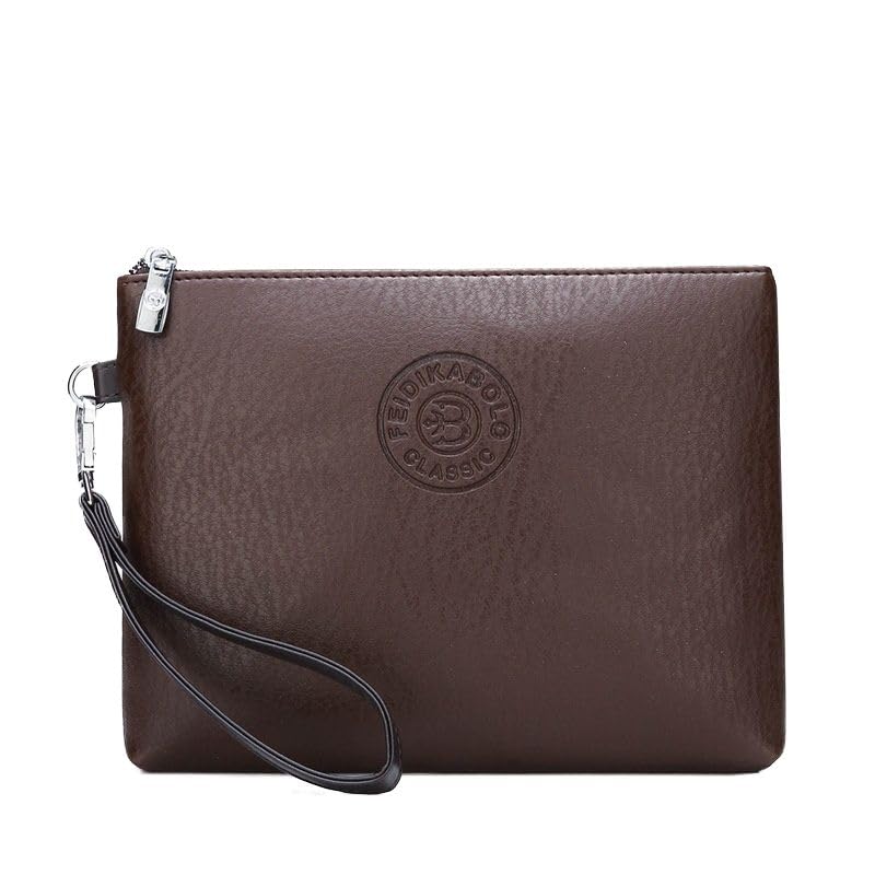 Image of Mens Clutch Bag Man Purse Handbag 9.5-11 inches Large Hand Bag Big Clutch Wallet