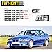 AUTOFREE Fog Lights for BMW M3 E36 3 Series 1992 1993 1994 1995 1996 1997 1998 1999 Fog Lamps Replacement Assembly with H1 12V 55W Bulbs-1 Pair (Clear Lens)