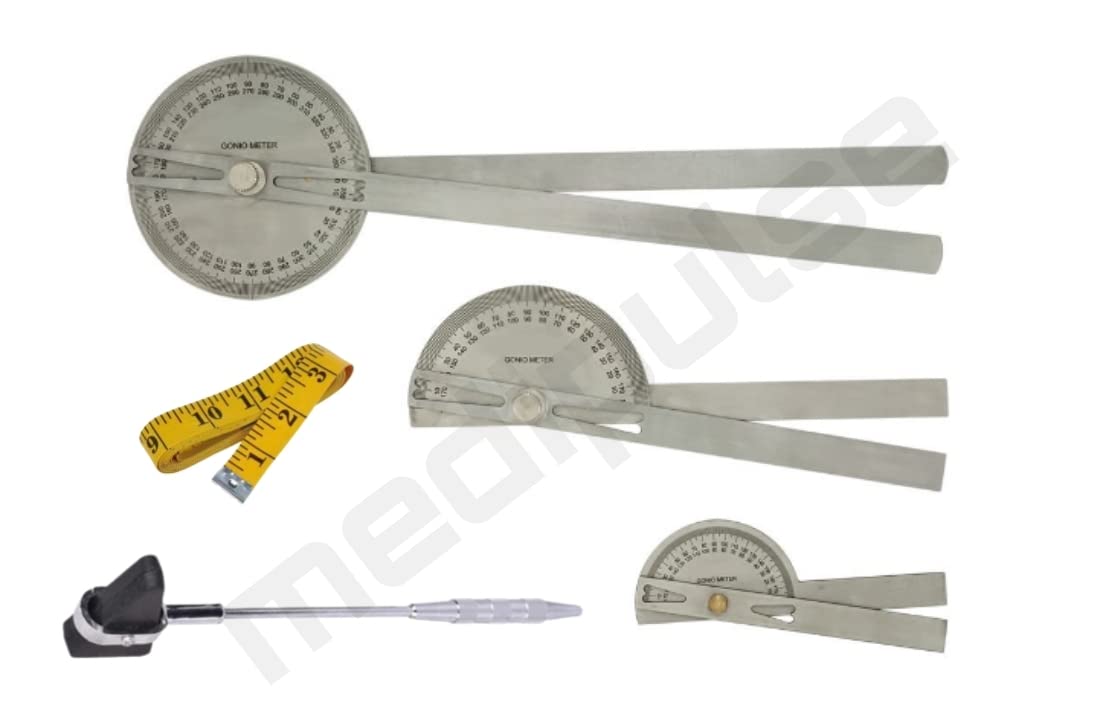 Medipulse Goniometer Set of 3 with Knee Hammer & Measuring Tape (B09WB65MQ5) Amazon Price History, Amazon Price Tracker