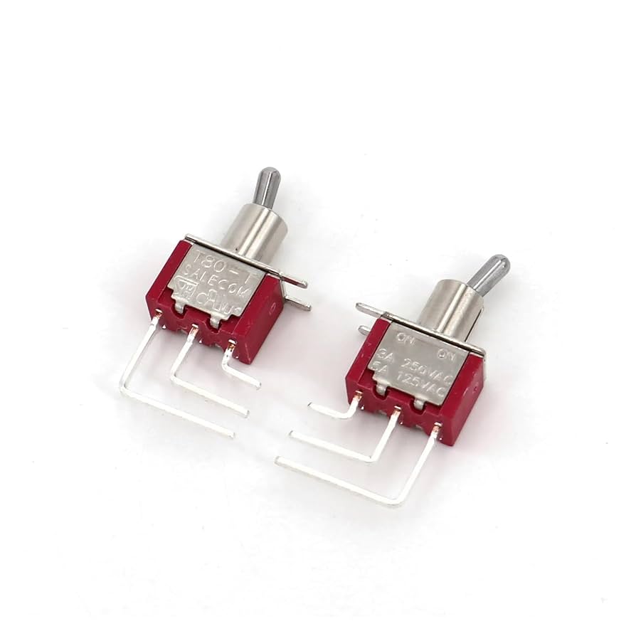5Pcs Salecom T80-T Series Vertical Right Angle 3-Pin SPDT