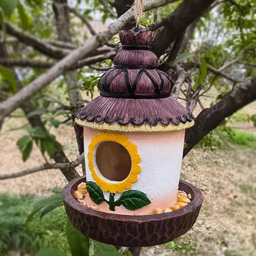 Fecadou Casas De Pássaros Para Exterior | Chalé Para Animais De Estimação - Abrigo Comedouro Decorat