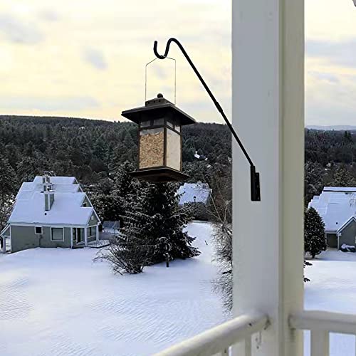 Juegoal 2 Pack Heavy Duty Deck Hook, 25 Inch To 36 Inch Wall Mounted Extended Reach Deck Hook Wall Pole Plant Bracket For Hanging Bird Feeder, Plants, Suet Baskets, Lanterns, Wind Chimes #TOP5