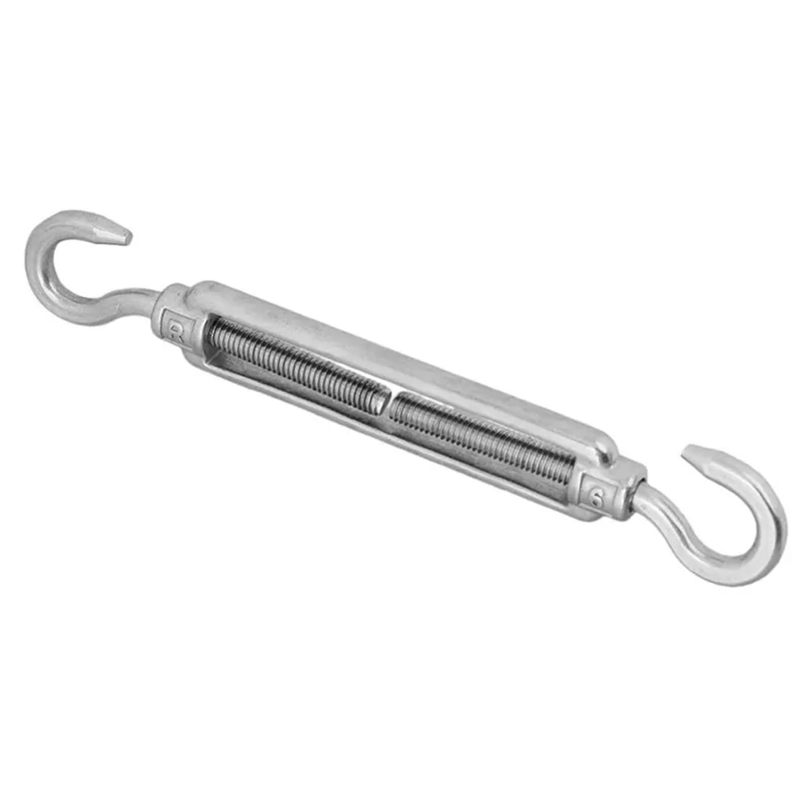 Tensor de alambre de Tensor, 2 Pezzi Gancio e Gancio in Acciaio Inossidabile 304 Argento M5 M6 M8 tenditore tenditore Regolabile for Fune Metallica(M8)