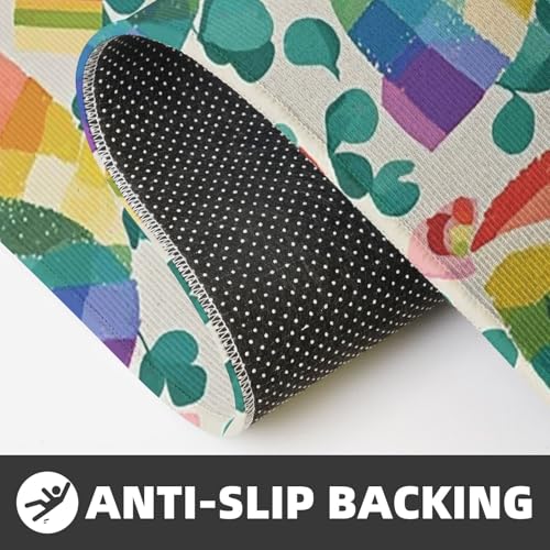 Lot de 2 tapis de cuisine Pride Rainbow en velours absorbant
