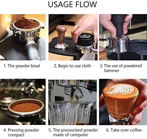51mm Bottomless Portafilter, Stainless Steel Reusable Coffee Naked Portafilter Replacement for Delonghi ECO 680 685 (Red Acid 1)