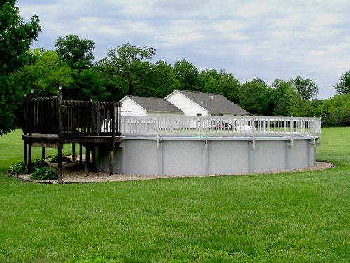 Blue Wave NE1331 Above Ground Pool Fence Kit, 8 Sections, Taupe