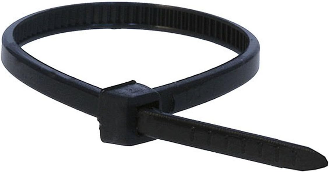 Monoprice Cable Tie 11 inch 50LBS, 100pcs/Pack - Black