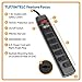 Tripp Lite 7 Right Angle Outlet Surge Protector Power Strip, 6ft. Cord, Right Angle Plug, 1440 Joules, Tel/Modem Protection, Safety Covers, 50K Insurance & (TLP706TELC) Black