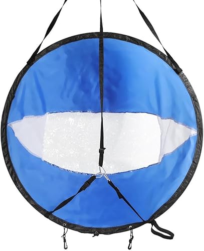 Miniatura 9 de VGEBY Vela de viento plegable de 42 pulgadas, kit de vela plegable para kayaks, canoas, barcos inflables, tabla de remo, kayak, vela de PVC, kayak,