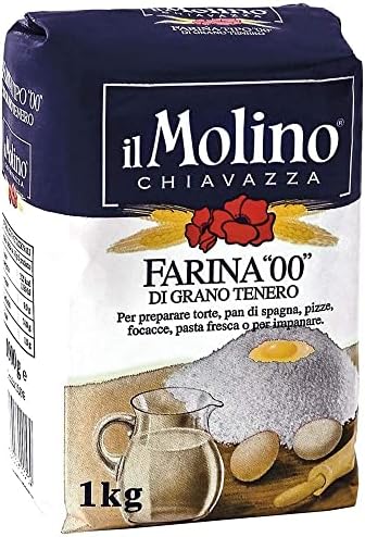 Molino Chiavazza - Premium Italian Plain Wheat Flour 00 - Bread | Pasta | Cake (1Kg)