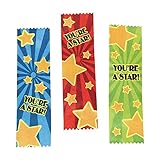 12 ~ Satin You're a Star! Award Ribbons ~ Approx. 7