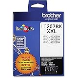 Brother Printer LC2072PKS Multi Pack Ink Cartridge, Black - Pack of 2
