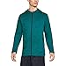 Under Armour Men's MK-1 Terry Full Zip Hoodie, Tourmaline Teal /Black, Small