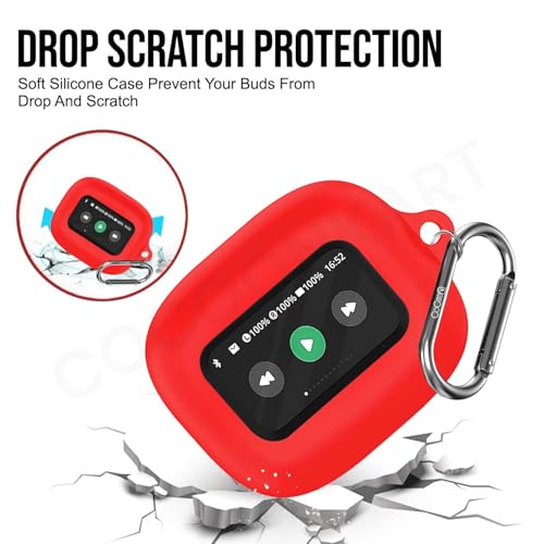 Image of Soft Silicone Case Cover for JBLL Live Beam 3 | Live Flex 3 | Live Buds 3 (Red)