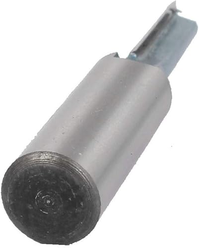 Vista 4 de X-DREE 12" x 516" Carbide Tip Woodworking CNC Double Flute Straight Router Cutter Bit(Punta de cortadora de fresadora recta con ranuras dobles