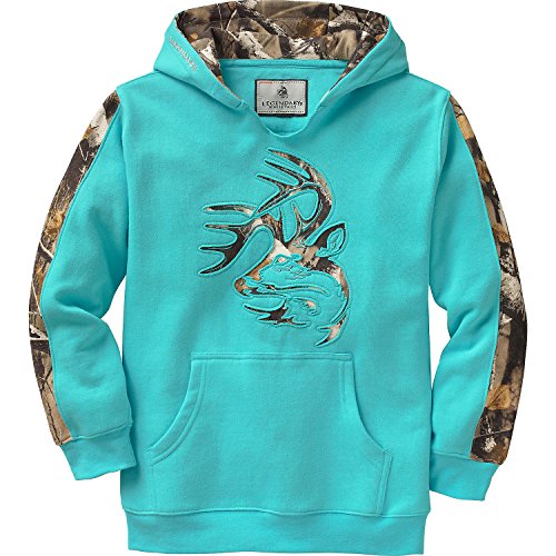 Image of Legendary Whitetails Kids' Pullover Hoodie Camo Sweatshirt Comfy V-neck Design