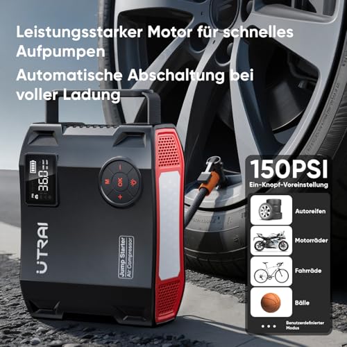 UTRAI 8000A Starthilfe Powerbank für Pkw mit Kompressor, 160W DC-Ausgang – Ansicht 3