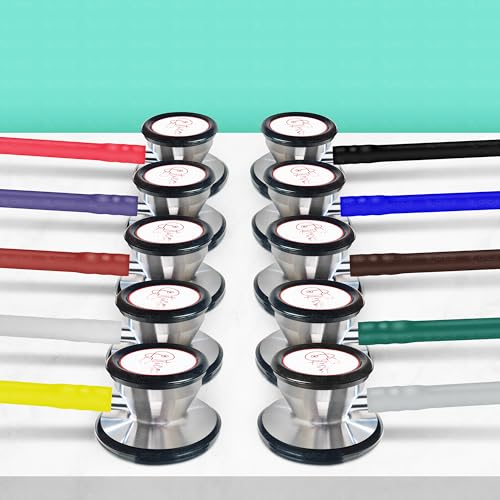 Image of OTICA Pediatric Stethoscope - Dual-Head Stainless Steel Chestpiece with Tunable Diaphragms, 29 inch Tube, Soft Ear Tips - Medical Stethoscope for Children, Infants & Neonatal Use (Pink)