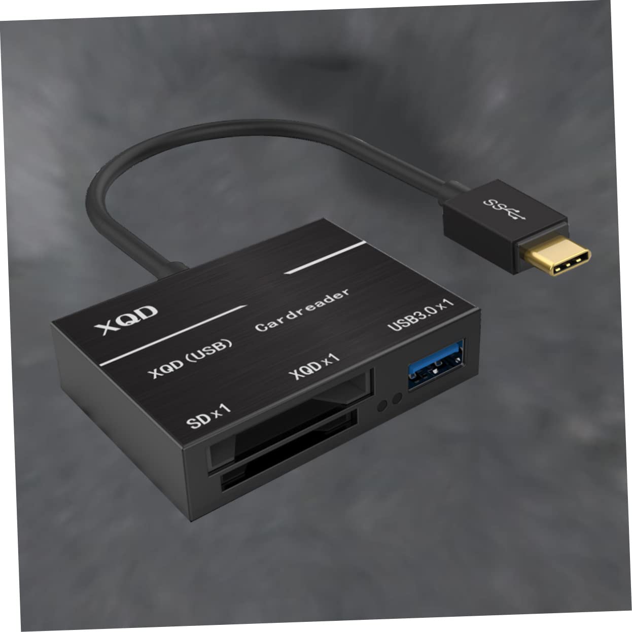 OSALADI 3pièces Lecteur De Carte Mémoire Type-c Adaptateur USB Compatible avec Transfert Rapide Jusqu à Mo Design Noir