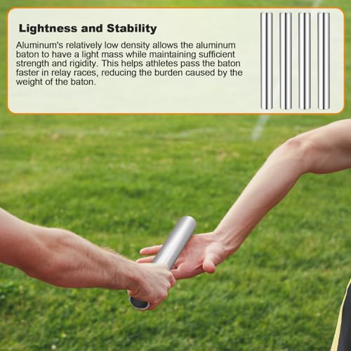 Baguettes de relais athlétisme terrain aluminium léger durable - 5