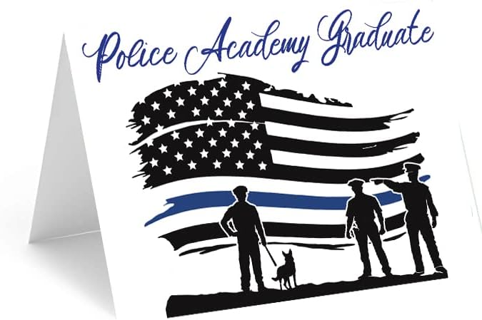 Graduation Cards - Fire Academy Graduation, Police Academy Graduation, Law School Graduation, Single Card & Envelope (Police Academy Graduation)