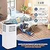 SereneLife Aire Acondicionado Portátil, 10.000 BTU, Móvil, WiFi, Silencioso, Deshumidificador, Ventilador, Control Remoto, Blanco, Ideal para el hogar y Oficina #1
