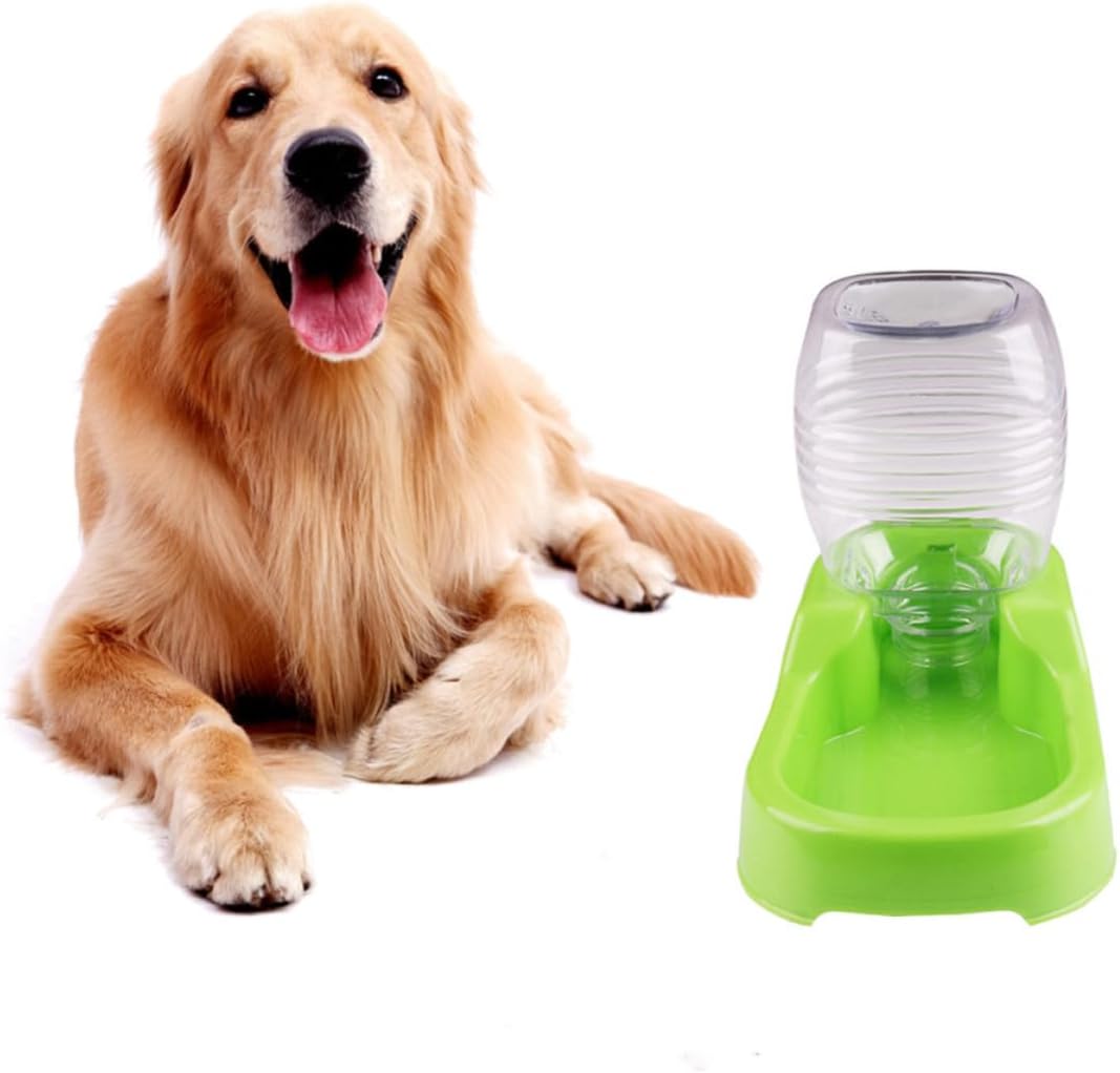 Dog Water Feeder with Automatic Feeding 500ml Plastic Bowl image 3