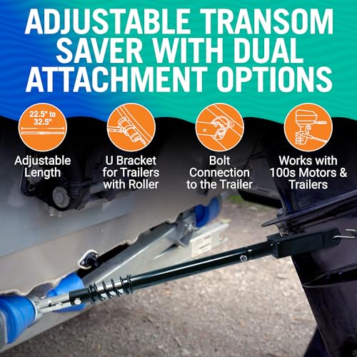 Image of Adjustable Transom Saver for Outboard Motors, Superior Motor Support