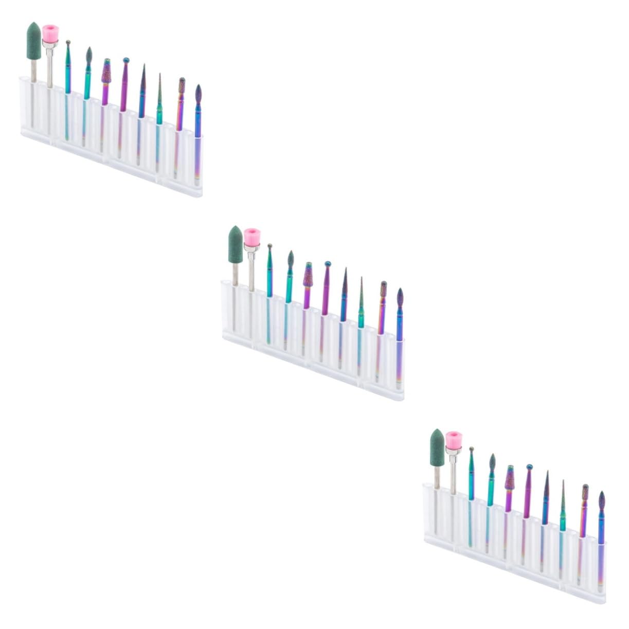 Housoutil 3sätze Tungstenstahl Nagelbohrern Für Professionelle Maniküre Hochwertige Schleifköpfe Für Nagelpflege Polieren Und Cuticle-trimming Geeignet Für Elektrische Nagelfräser