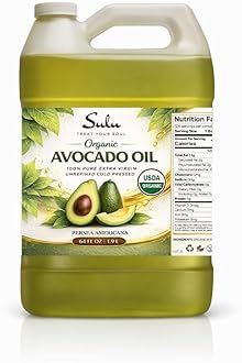 4 LBS/64 FL.OZ Certified Organic Unrefined Extra Virgin Raw Avocado Oil