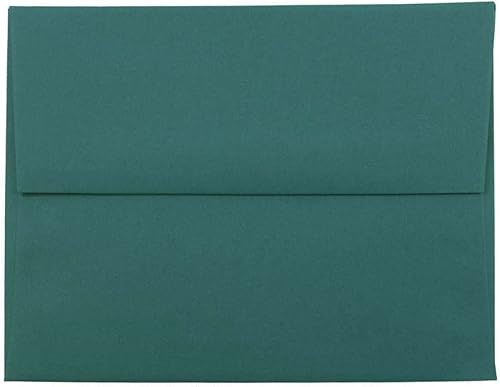 Miniatura 4 de JAM PAPER Sobres de invitación A6 Premium - 4 34 x 6 12 - Verde azulado - Paquete de 50