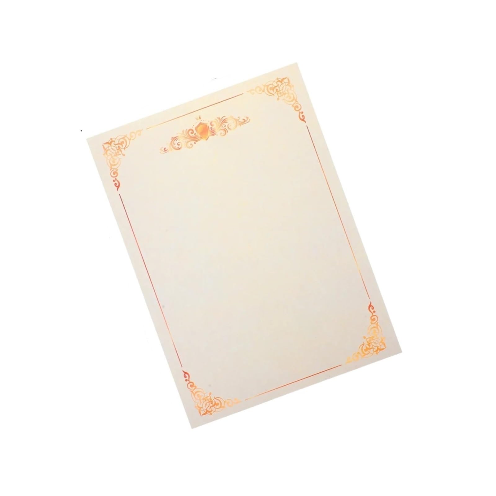 Carta Da Lettere Elegante Carta for certificati premio da 100 fogli | Carta for certificati vuoti stampabile in materiale offset fronte-retro for dipendenti laureati