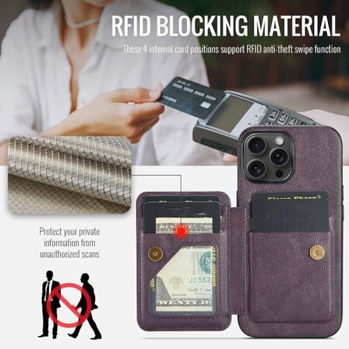 Étui antichoc pour iPhone 15 Plus violet résistant aux chutes du quotidien - 5