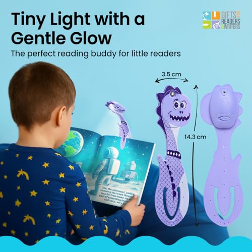 Image of Gifts for Readers & Writers Flexilight Pal 2-in-1 LED Reading Light | Bookmark & Clip-On Book Light | Portable Reading Lamp | Book Torch for Children | Essential Book Accessories | Gift for Book Lover