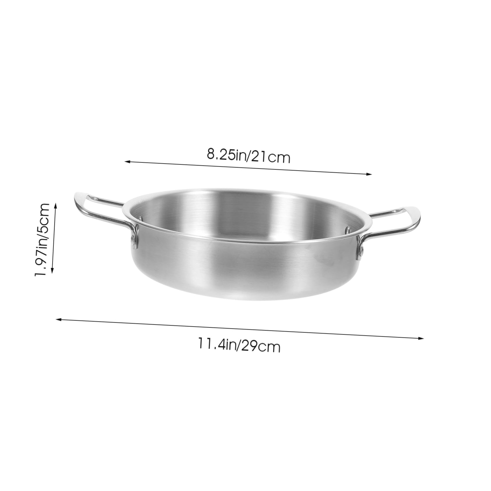 KOCKSHION Korean Stainless Steel Noodle Pot Lightweight Kitchen Soup Pot for Camping Outdoor Parties and Food Storage Versatile Ramen Cooking with Smooth Rim Design