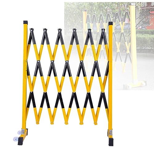 JYBNBBE Telescopic Traffic Fence Folding Portable Scissor Gate,Expandable Mobile Barrier Industrial Expandable Metal Barricades, Adjustable Traffic Fence/Safety Fence, Road Garag,H120CM+L200cm/6.5ft