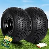 Wiltire (2-Pack) 20x10.00-8 Lawn Mower Tires for Zero Turn Lawn Mowers Rear Tires,Universal 20x10-8 Tubeless Tractor Turf Tire and wheel, 4 Lugs on 4' PCD,2.83' Center Bore,4 Ply
