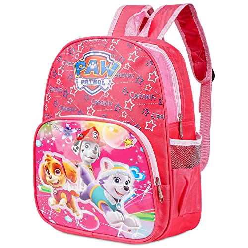 Pat patrouille Sac à Dos Enfant 3-5 Ans Fille Rose, Sac à Dos Maternelle Garçon, Sac à Dos Scolaire Bleu Beaucoup d'espace de Rangement, Léger, Cartable pour Fille Pat-patrouille Fête Cadeau d'anniver