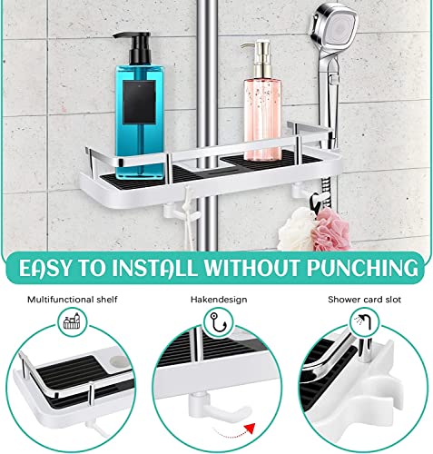 Bandeja de baño sin clavos XMING para barra elevadora de ducha 6
