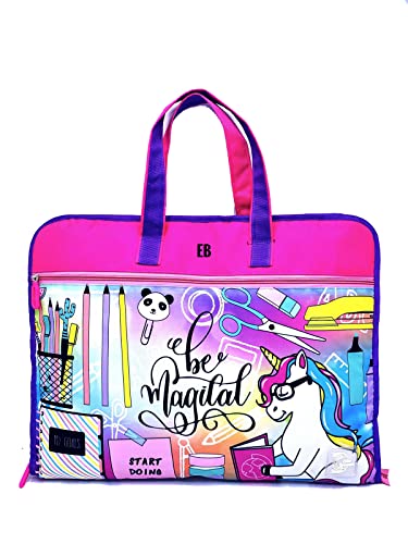 Image of Echo Boomers Designed Print A3 Size Drawing Activity Bag with Multiple Pockets