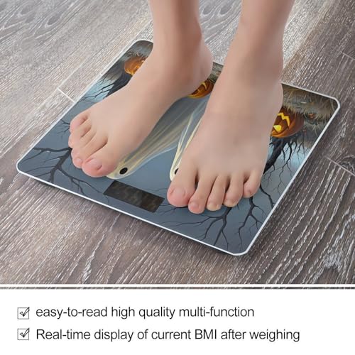 Báscula digital para baño con vidrio templado y pantalla LCD miniatura 5
