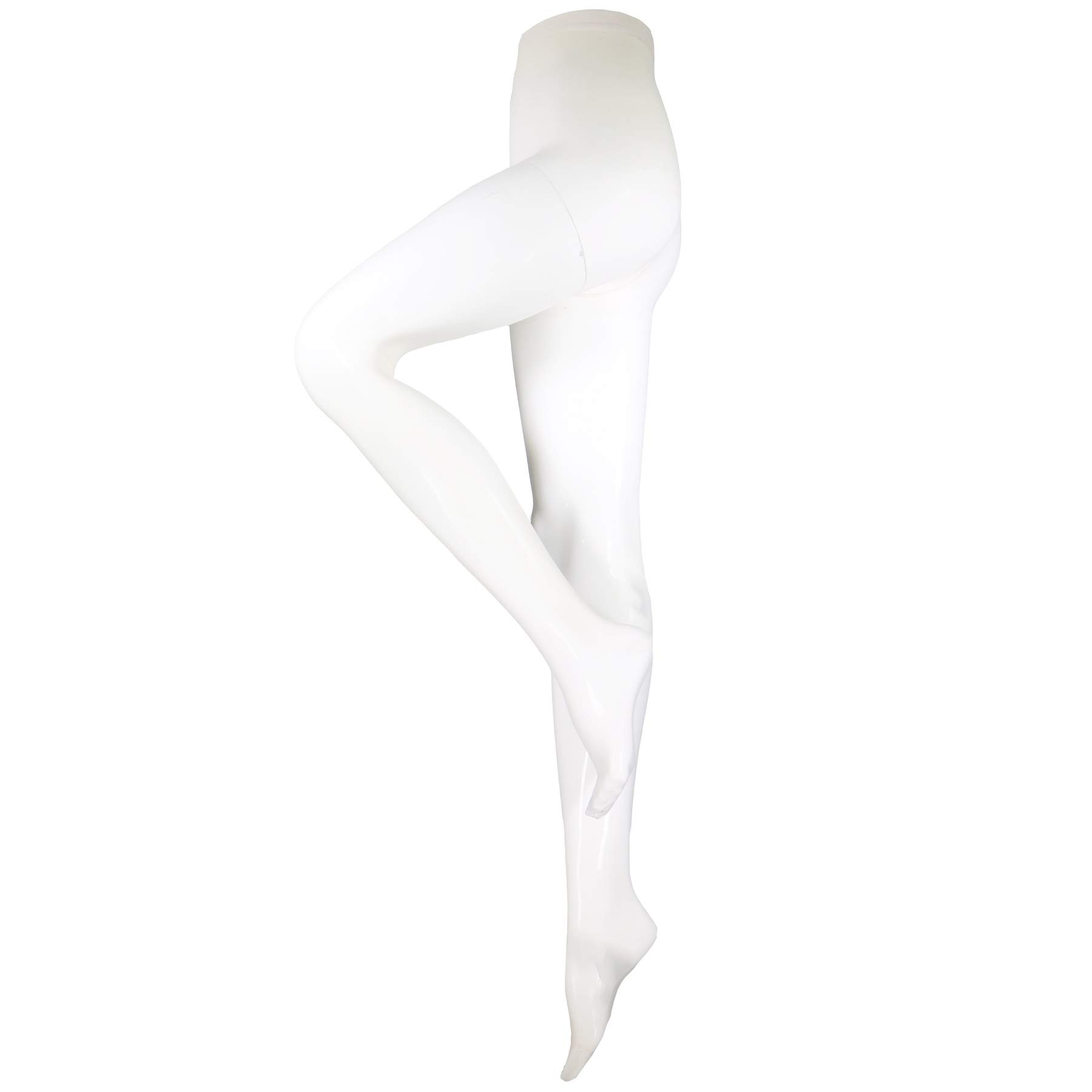 NuVein Compression Pantyhose, 15-20 mmHg Support, Women's Sheer Nylon Hosiery Tights, Closed Toe, Ivory, Medium