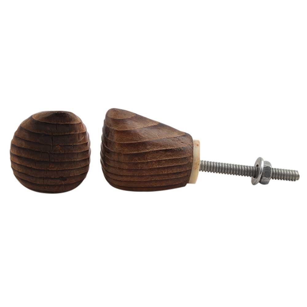 IndianShelf 2 Pack Brown Dresser Knobs Decorative Wooden Cabinet Knobs Boho Drawer Pulls Unique Wood Kitchen Handles Modern Door Hardware (B07P5BZTJJ) Amazon Price History, Amazon Price Tracker
