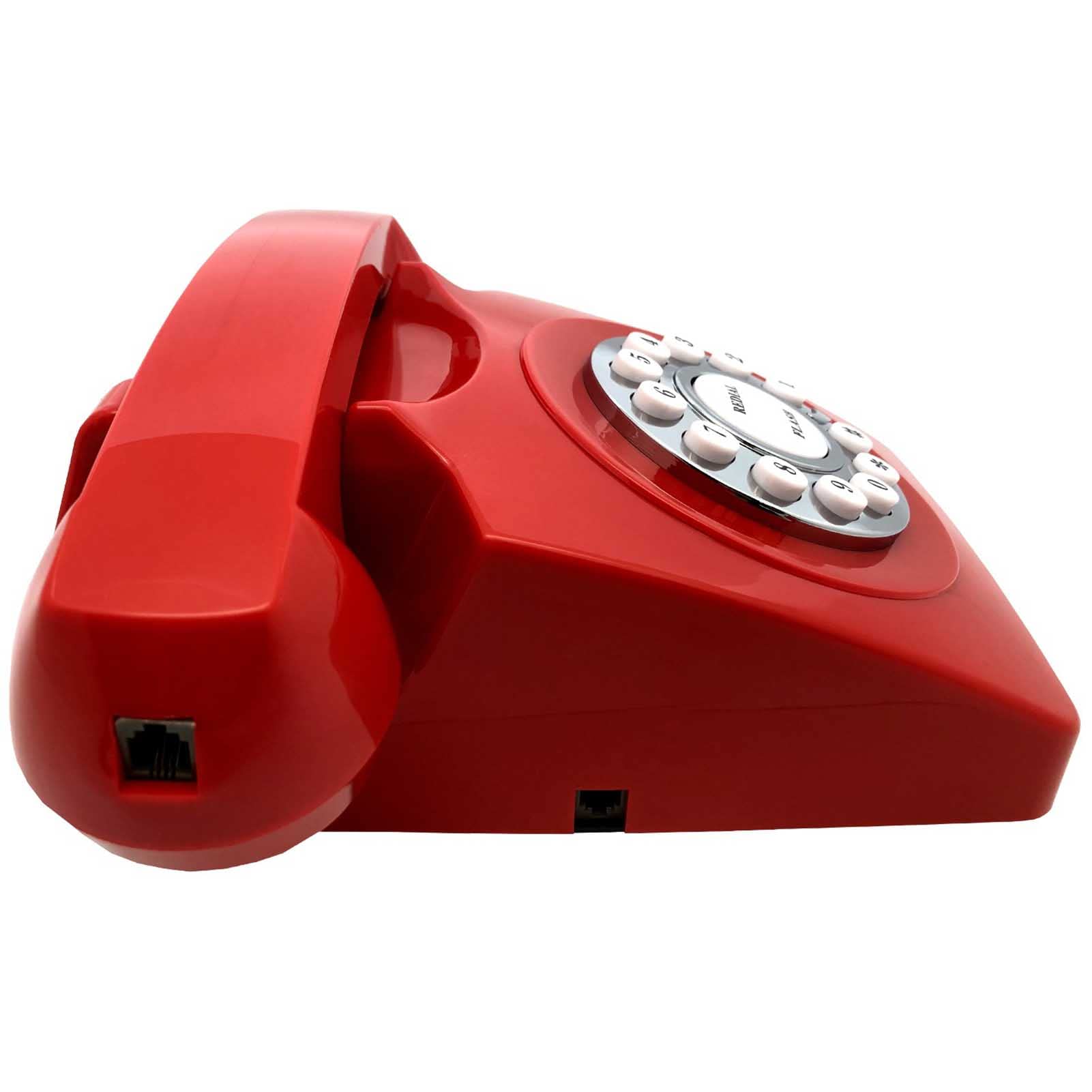 Telefono da scrivania con Filo a Linea Singola, Telefono retrò con suoneria Extra Forte, Telefono Fisso da Tavolo Vecchio Stile per casa, Hotel, Ufficio e Scuola