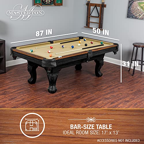 Image of EastPoint Masterton Billiard Table, Pool Table, for Adults, Engineered Wood