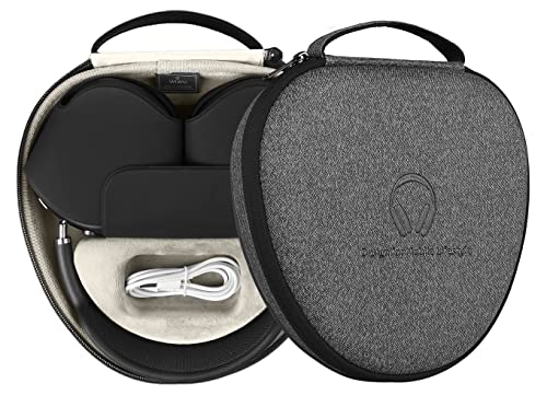 WIWU Smart Case for Apple AirPods Max Headphones, Ultra-Slim Travel Carrying Case with Sleep Mode, Airpod Max Accessories, Hard Shell Storage Bag (Gray)