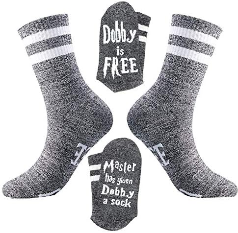 2 Pairs Dobby Is Free Socks Master Has Given Dobby A Socks Dobby Socks Novelty Funny Slipper Socks Cotton Crew Socks For Men Women Gifts