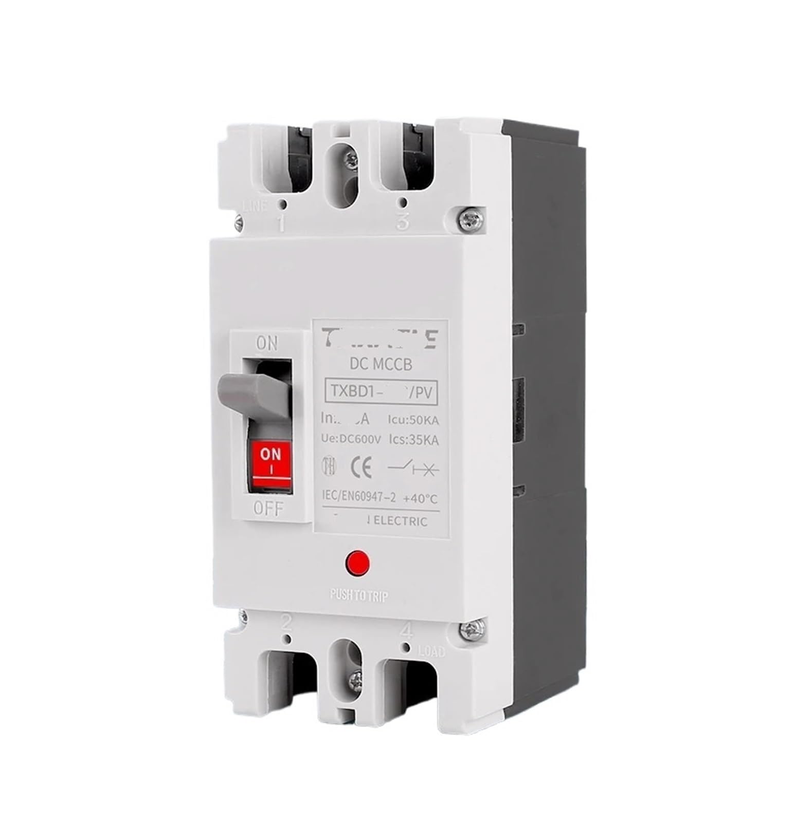 Disjoncteur boîtier moulé solaire PV 150A DC MCCB haute performance